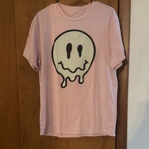 Pink Smiley Face T-Shirt
